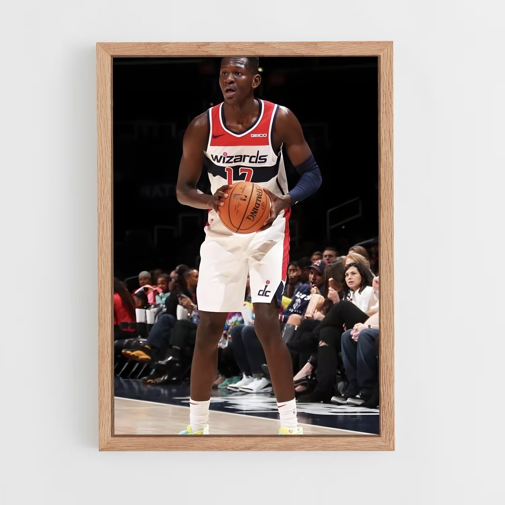 Poster Champion en Blanc – affiche Basketball (vue 4)